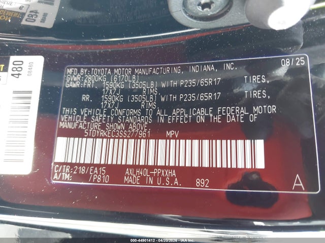 Toyota Sienna Xle