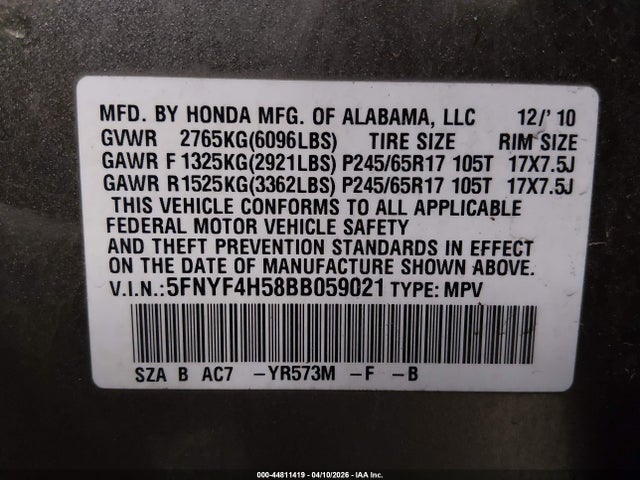 Honda Pilot Ex-l