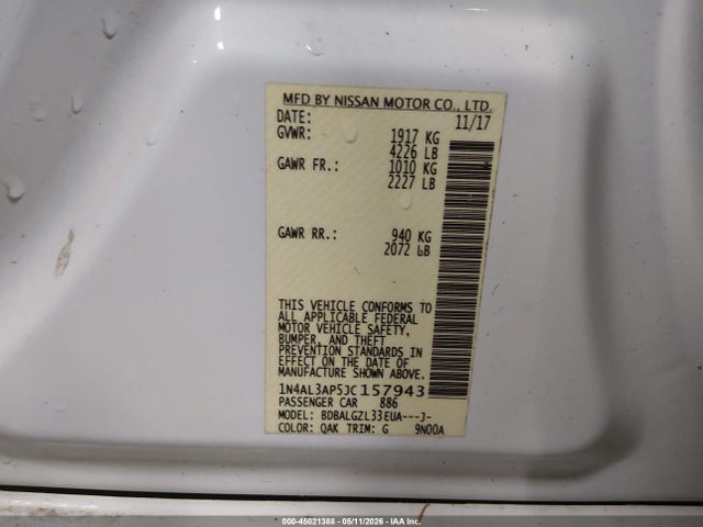 Nissan Altima 2.5 S