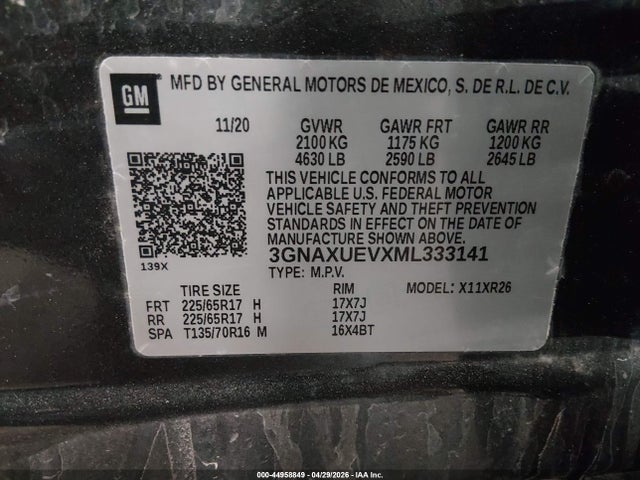 Chevrolet Equinox Awd Lt