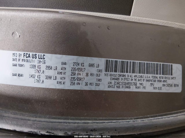 Chrysler Pacifica Touring-l Plus