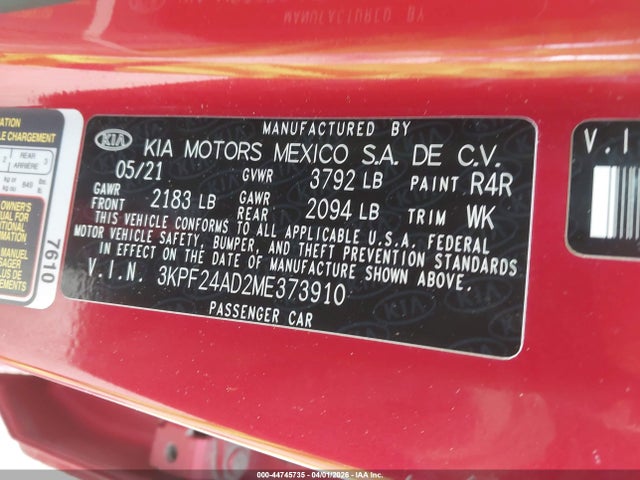 Kia Forte Lxs