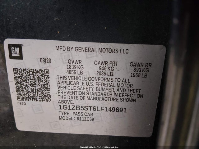 Chevrolet Malibu Fwd Ls