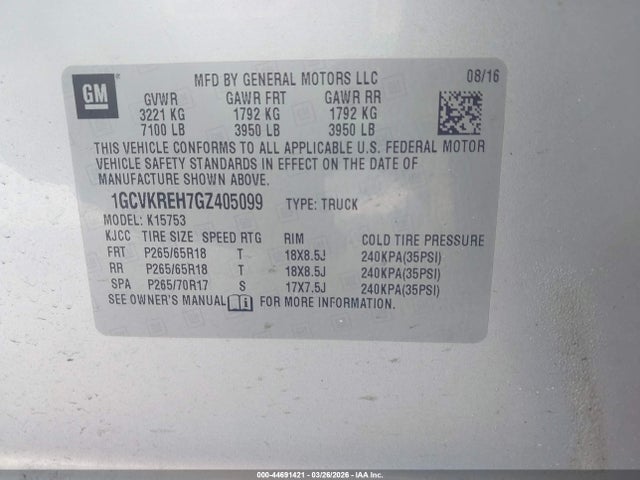 Chevrolet Silverado 1500 1lt