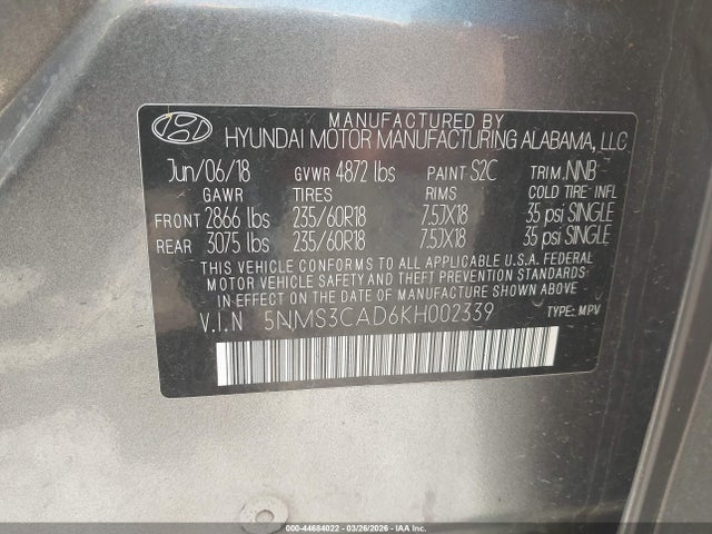 Hyundai SANTA FE Sel Plus