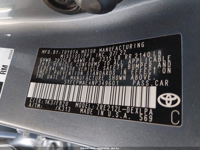 Toyota Corolla Le