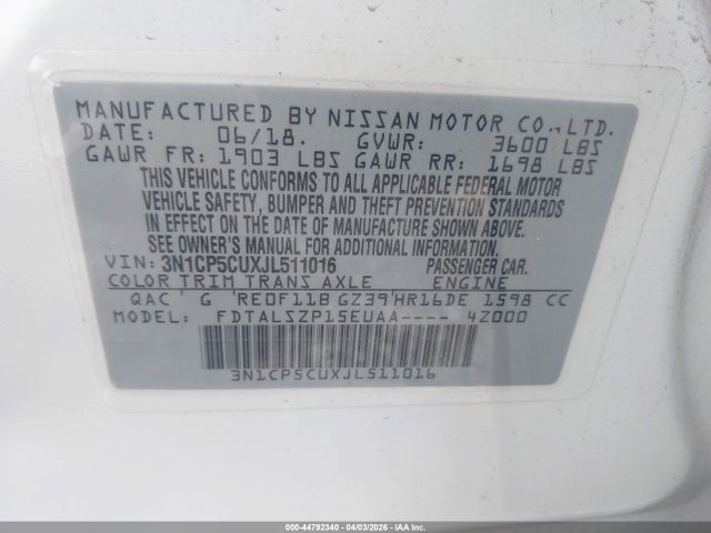 Nissan Kicks Sv