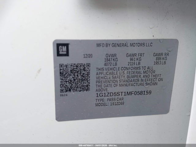 Chevrolet Malibu Fwd Lt