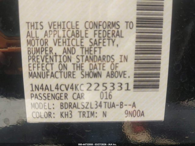 Nissan Altima 2.0 Sr