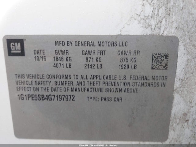 Chevrolet Cruze 1lt Auto