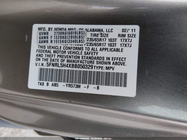 Honda Odyssey Ex