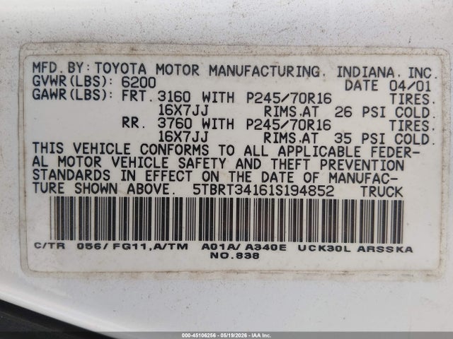 Toyota Tundra Sr5 V8