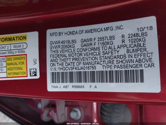 Honda Accord Ex