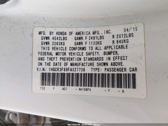 Honda Accord Ex-l V-6