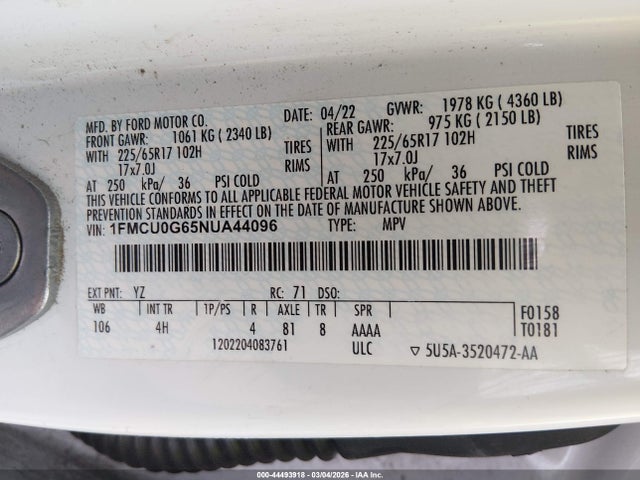 Ford Escape Se