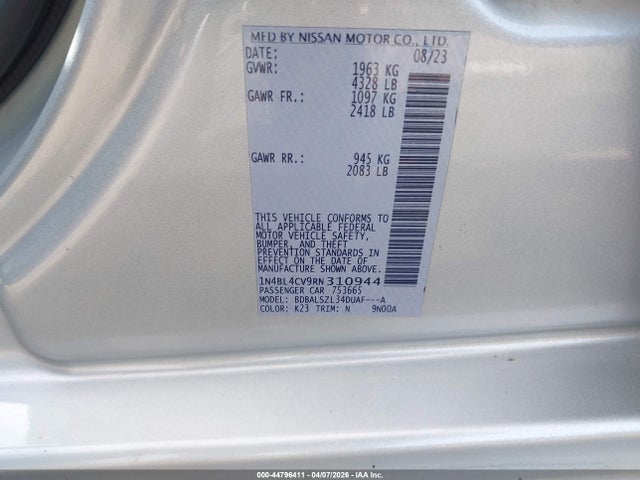 Nissan Altima Sr Fwd
