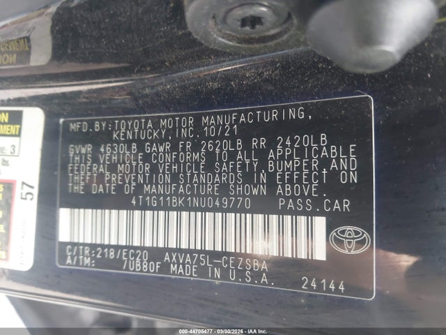 Toyota Camry Se Nightshade Special Awd