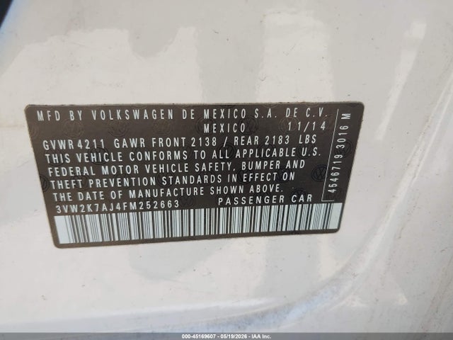 Volkswagen Jetta 2.0l S