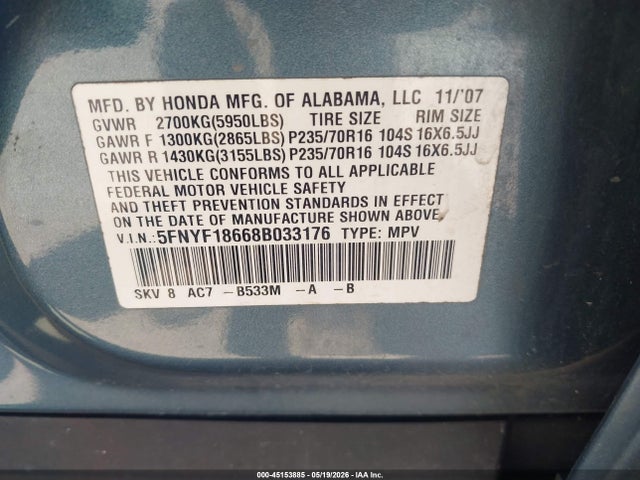 Honda Pilot Ex-l