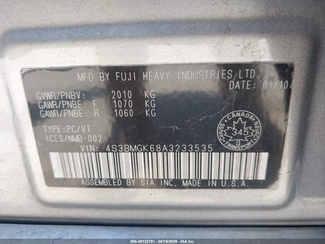 Subaru Legacy 2.5i Limited