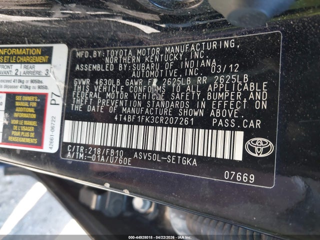 Toyota Camry Xle
