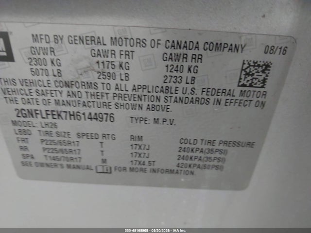 Chevrolet Equinox Lt