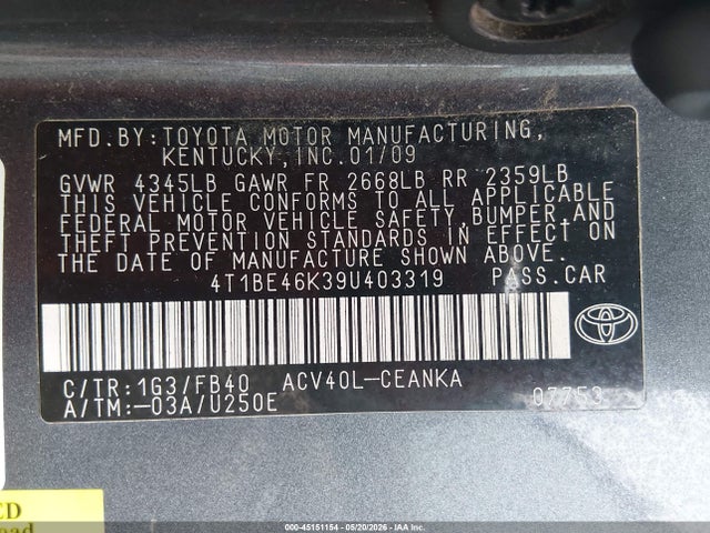 Toyota Camry Le