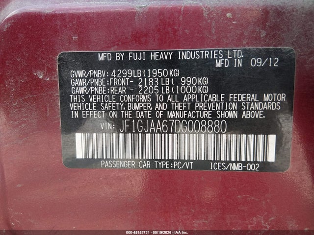 Subaru Impreza 2.0i