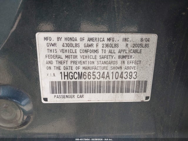 Honda Accord 3.0 Ex