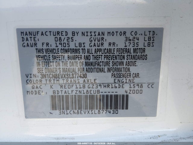 Nissan Versa 1.6 Sv