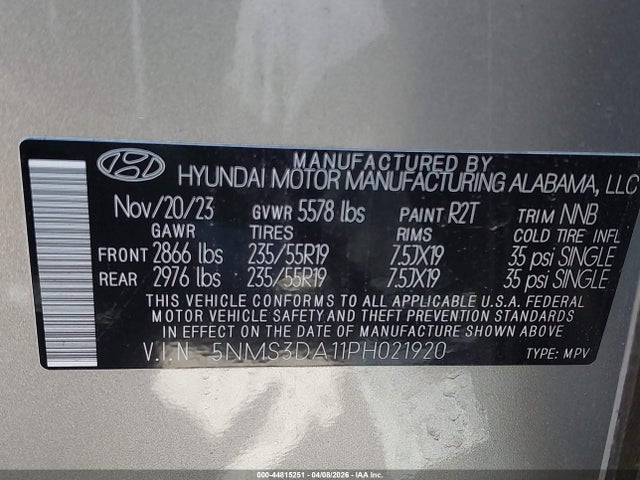 Hyundai SANTA FE Sel Premium