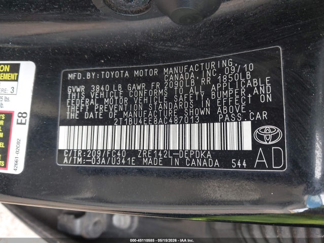 Toyota Corolla Le