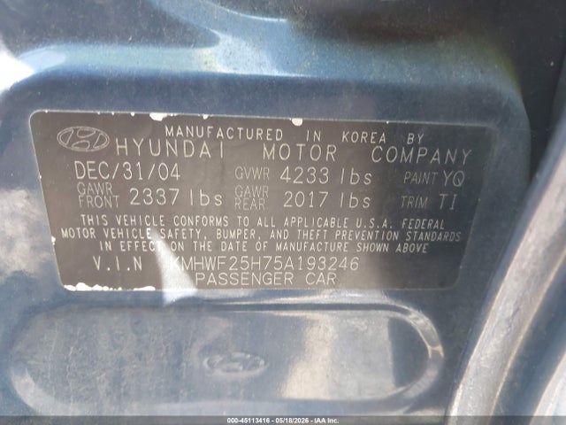 Hyundai SONATA Gl V6