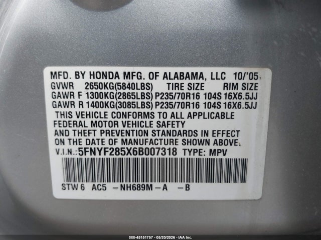 Honda Pilot Ex-l