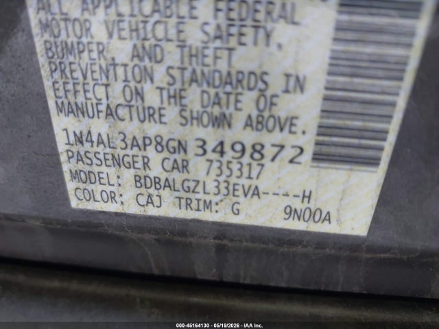 Nissan Altima 2.5 S