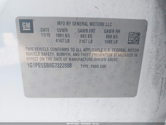 Chevrolet Cruze 1lt Auto