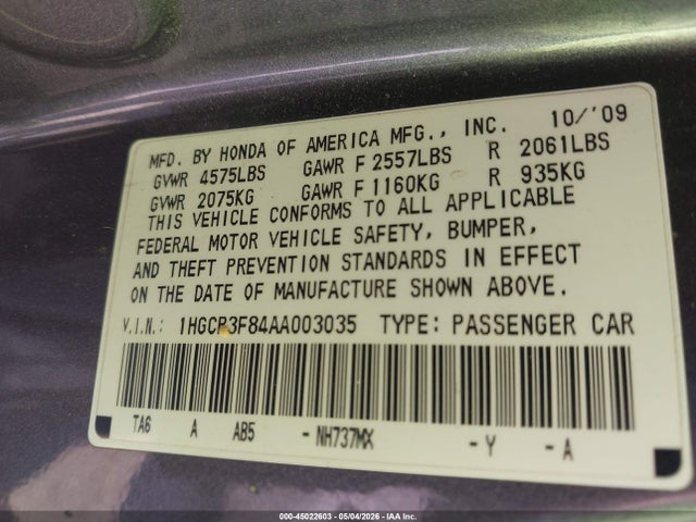 Honda Accord 3.5 Ex-l