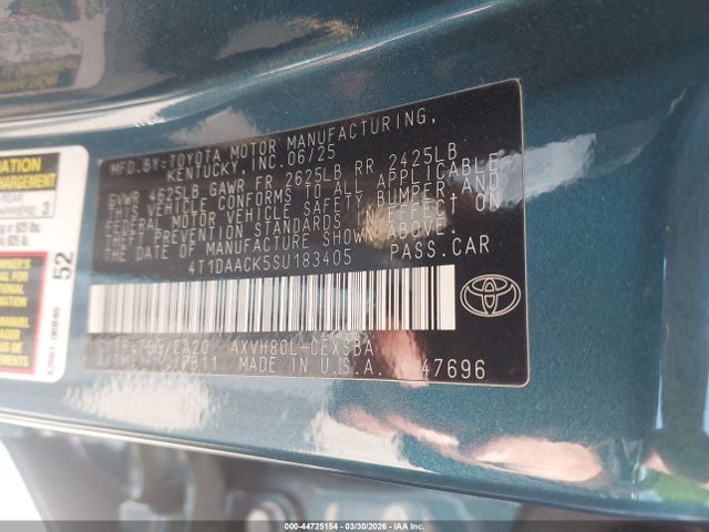 Toyota Camry Se