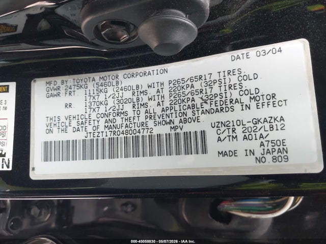 Toyota 4Runner Limited V8