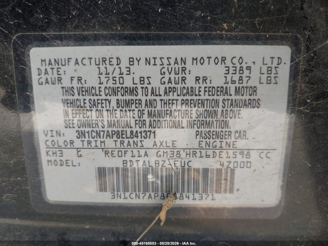 Nissan Versa 1.6 Sv