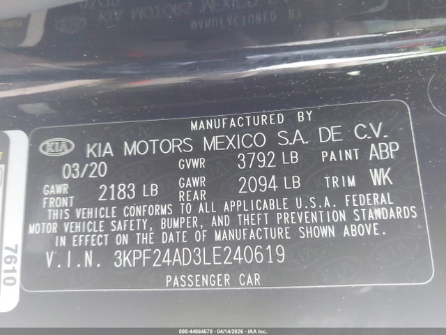 Kia Forte Lxs