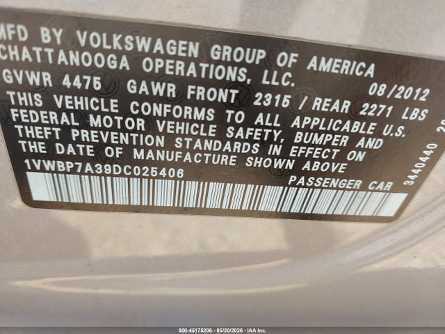 Volkswagen Passat 2.5l Se