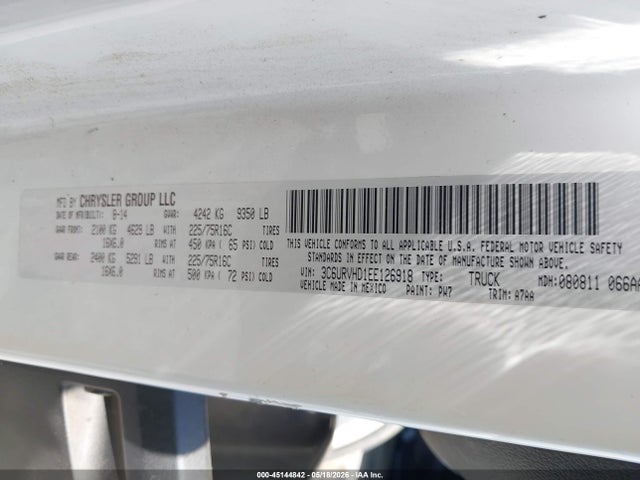 Ram Promaster High Roof