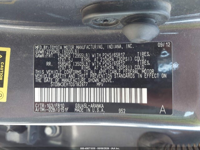 Toyota Highlander Base V6