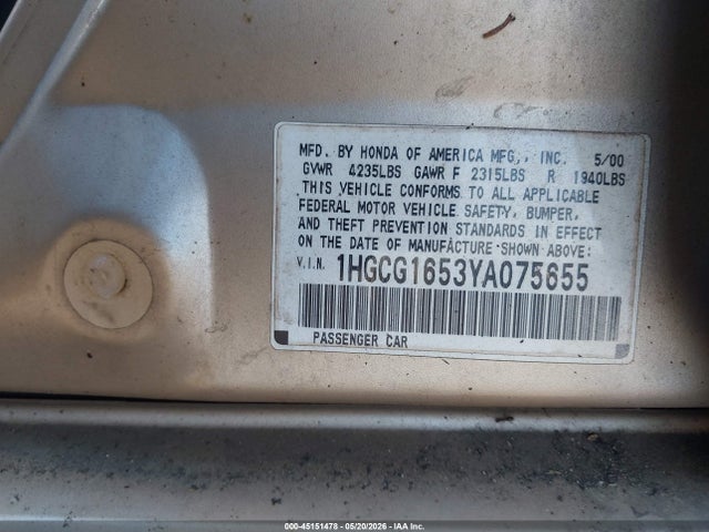 Honda Accord 3.0 Ex
