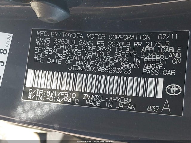 Toyota Prius Three