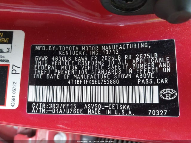 Toyota Camry Se
