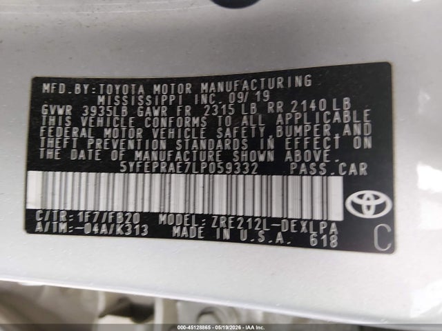 Toyota Corolla Le