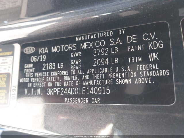 Kia Forte Lxs