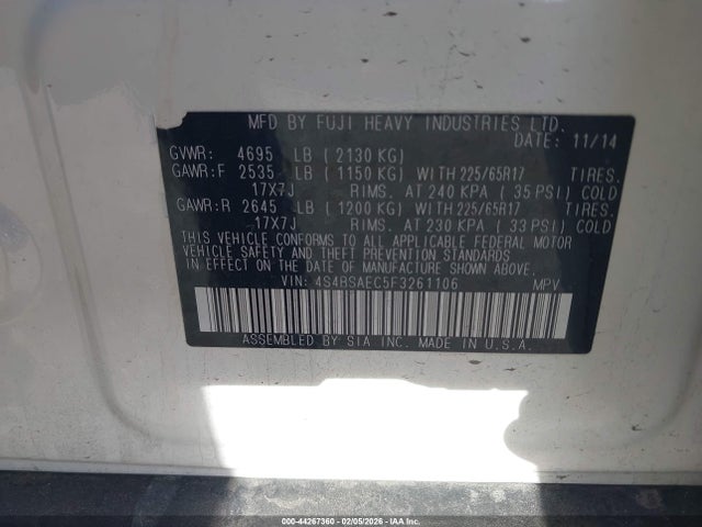 Subaru Outback 2.5i Premium